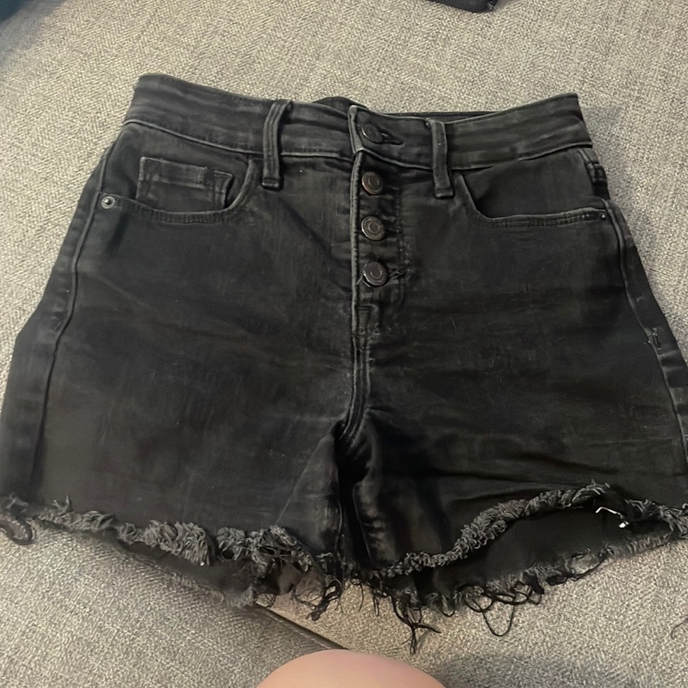 black old navy jean shorts